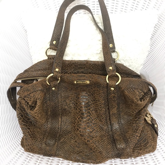 Michael Kors python embossed handbag - Picture 1 of 5